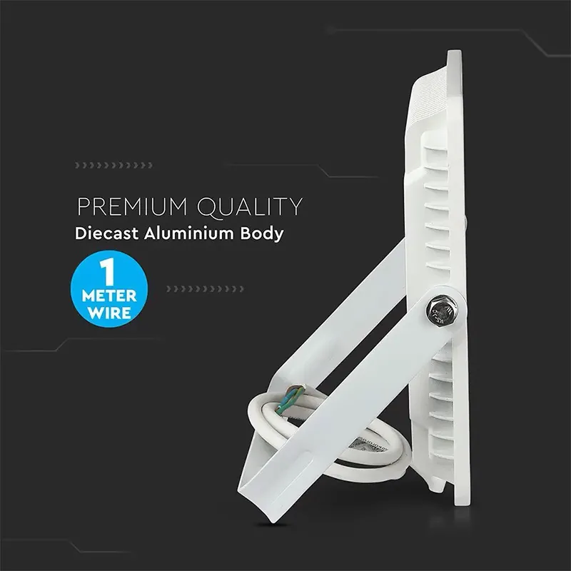 Reflector LED SMD Slim 100W 115LM/W 4000K IP65 Alb, Cip Samsung