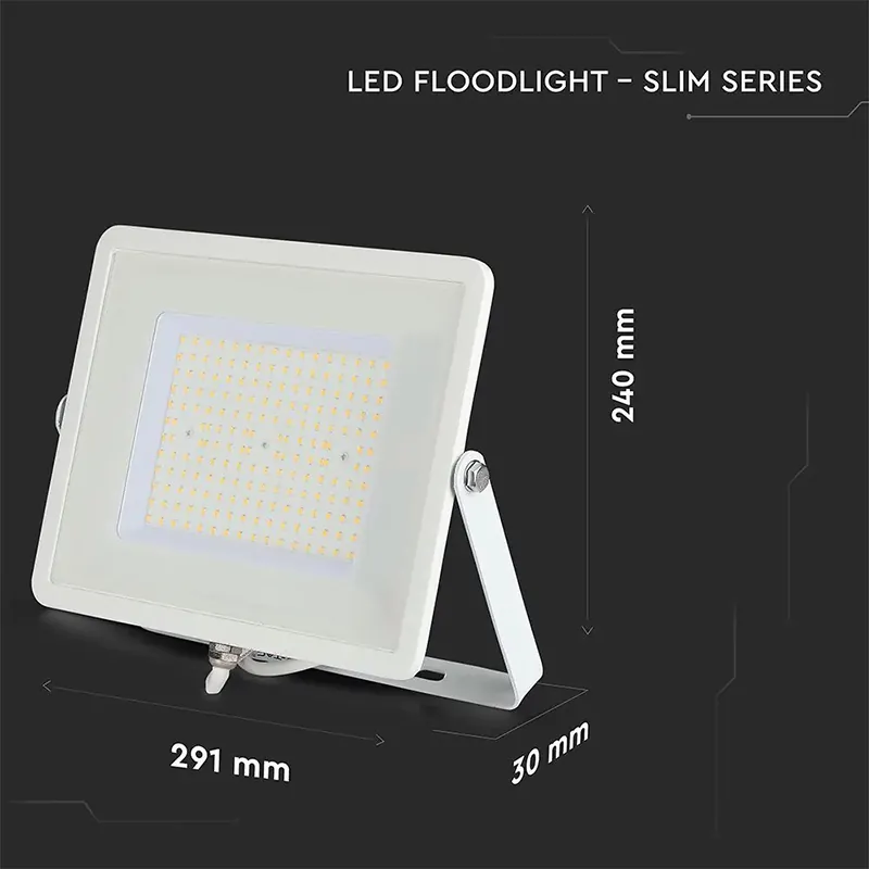 Reflector LED SMD Slim 100W 115LM/W 4000K IP65 Alb, Cip Samsung