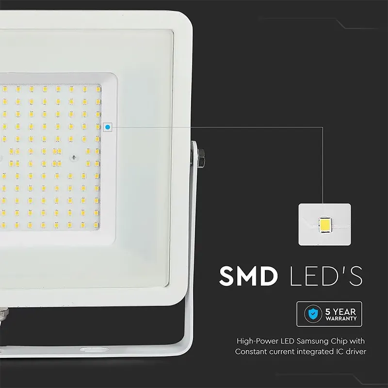 Reflector LED SMD Slim 100W 115LM/W 4000K IP65 Alb, Cip Samsung