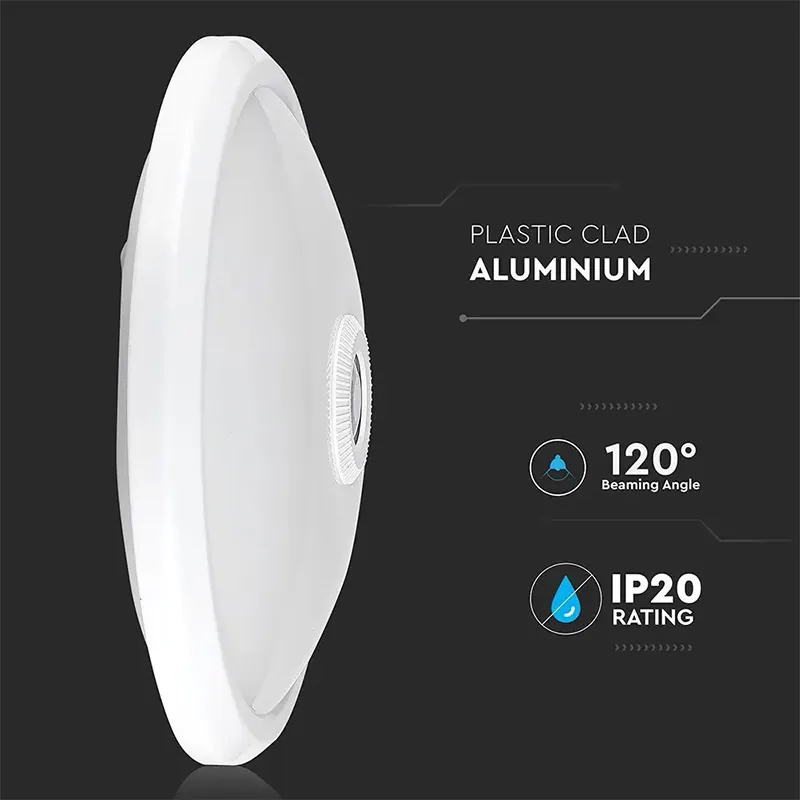 Plafoniera LED 12W IP20 Senzor de Miscare 6400K Alb Rece