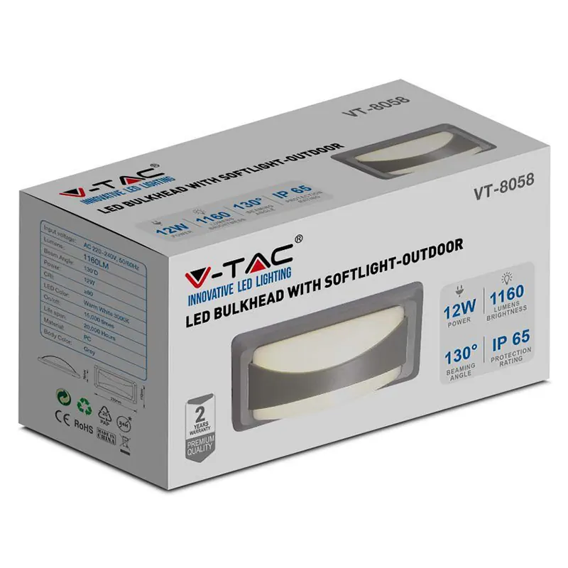 Corp Iluminat Exterior 12W IP65 3000K Alb Cald
