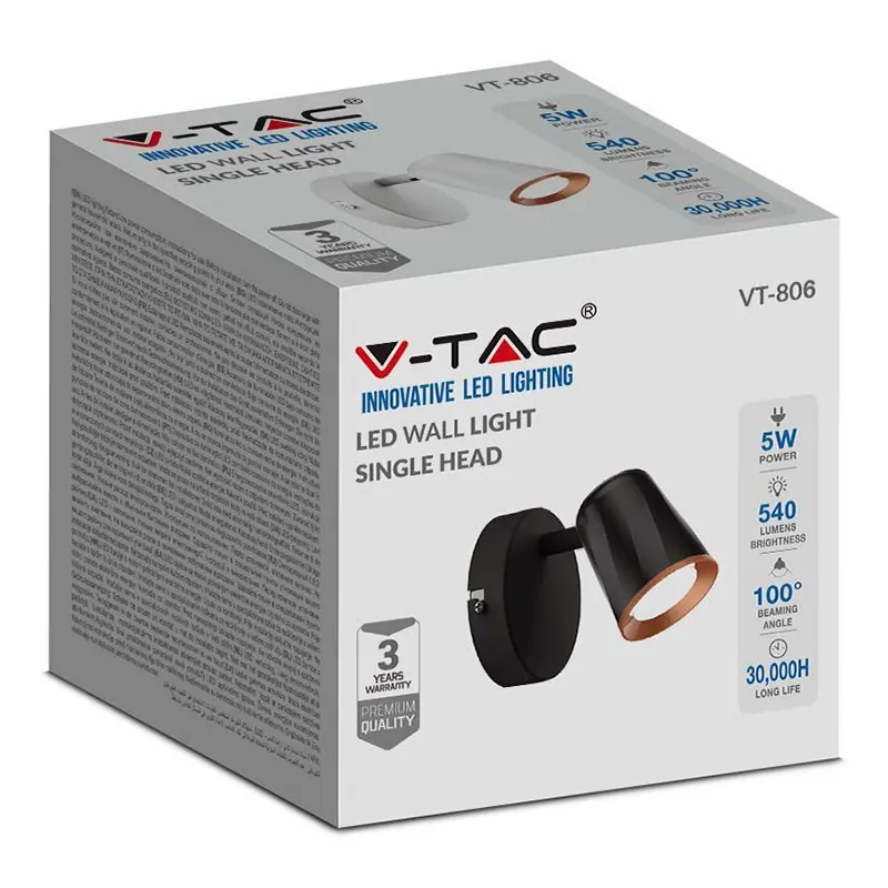 Lampa LED Montaj Perete 6W 4000K Alb Neutru - Alb