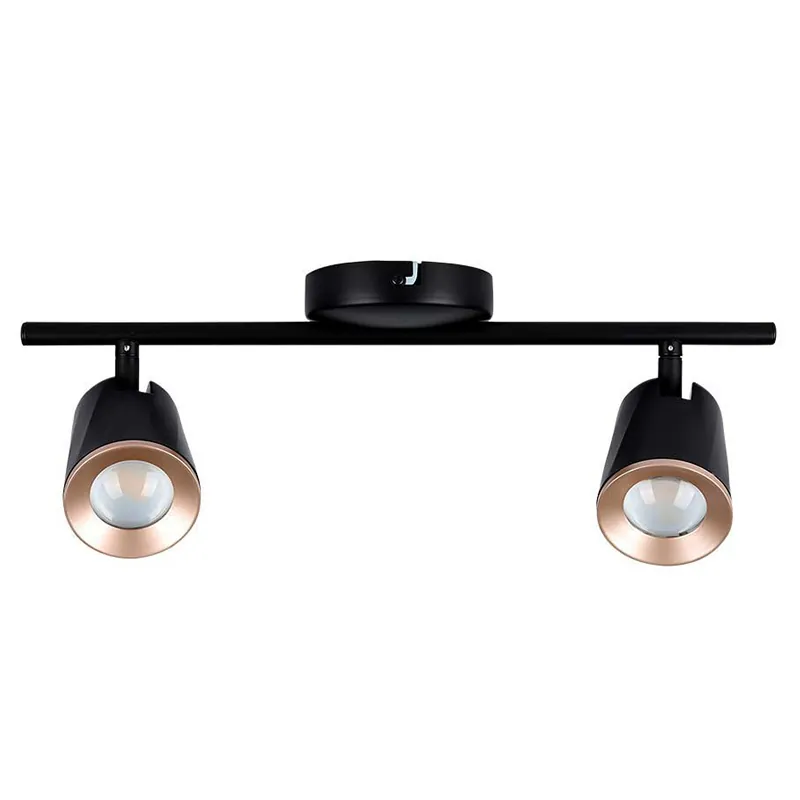 Lampa LED Montaj Perete 2X6W 4000K Alb Neutru - Negru