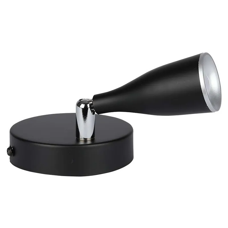 Lampa LED Montaj Perete 4.5W 4000K Alb Neutru - Negru
