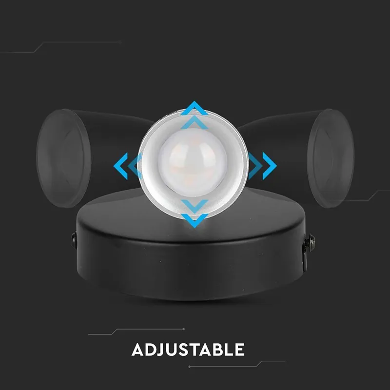 Lampa LED Montaj Perete 4.5W 4000K Alb Neutru - Negru