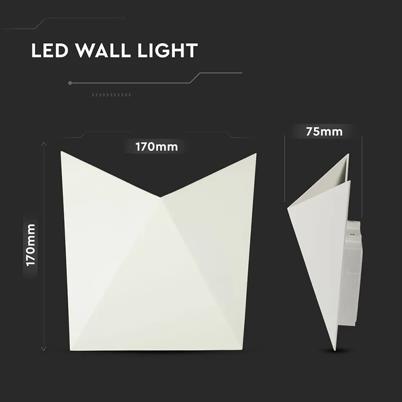 Lampa LED 5W 3000K Alb Cald IP65 - Alb