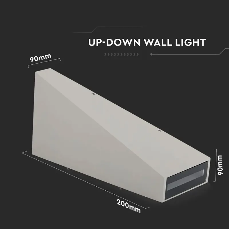 Lampa LED 6W IP65 3000K Alb Cald - Gri