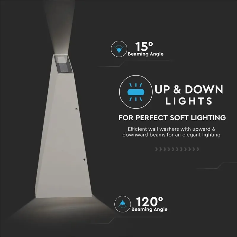 Lampa LED 6W IP65 3000K Alb Cald - Gri