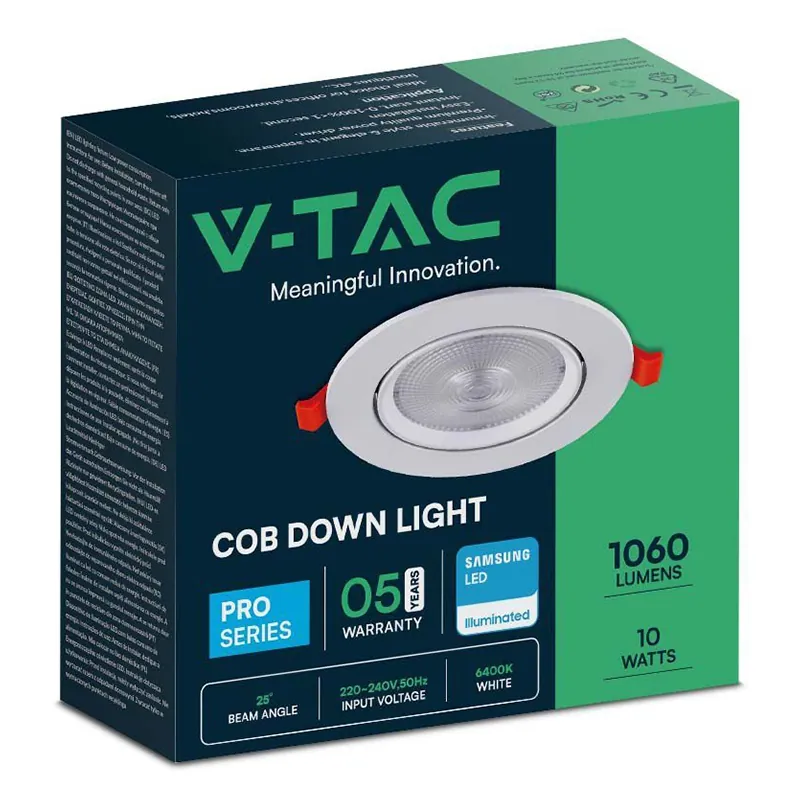 Panou LED Unghi Reglabil 10W 6400K Alb Rece