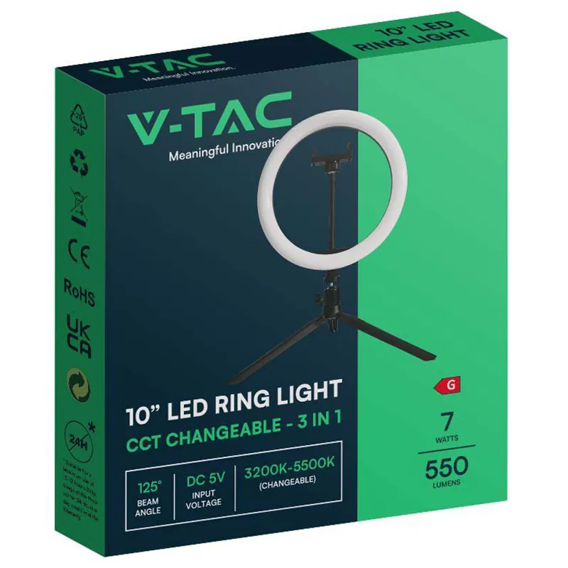 Selfie Ring Light 10" cu Trepied