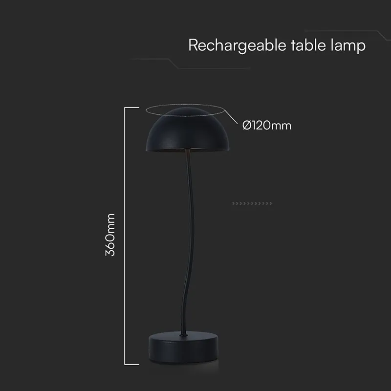 Lampa Birou 1W 3000K Alb Cald - Negru