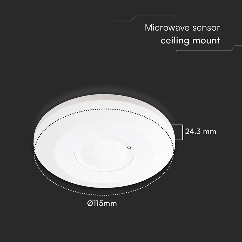 Senzor de Miscare 1000W 360GR IP20 - Alb