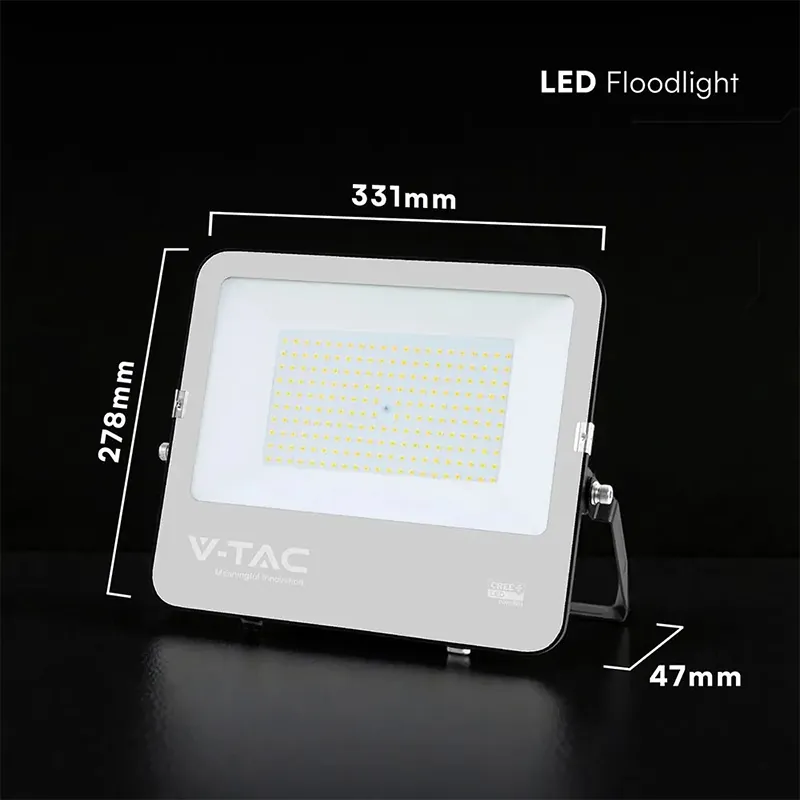 Reflector LED SMD 150W 135LM/W 6400K IP65  Negru, Cip Cree