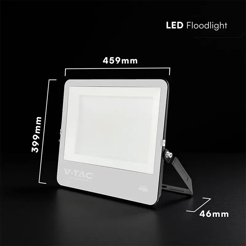 Reflector LED 300W 135LM/W 6500K IP65 Cablu Cip Cree - Negru/Gri