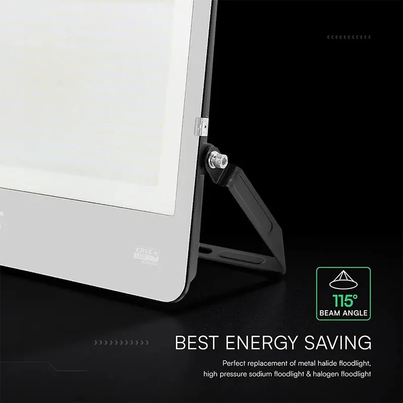 Reflector LED 300W 135LM/W 6500K IP65 Cablu Cip Cree - Negru/Gri