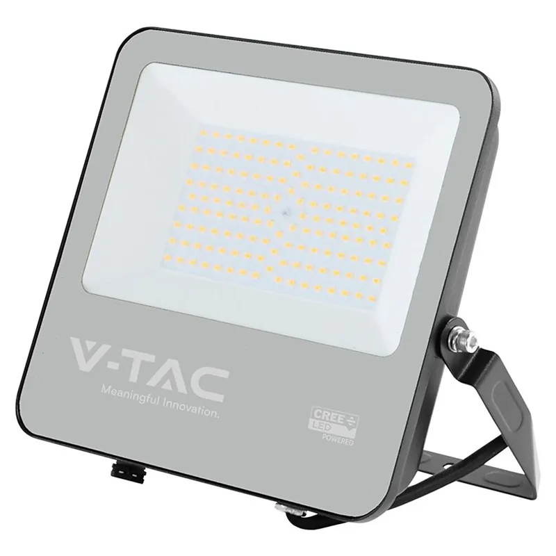 Reflector LED 100W 135LM/W 6500K IP65 Cablu 1M Cip Cree - Negru/Gri