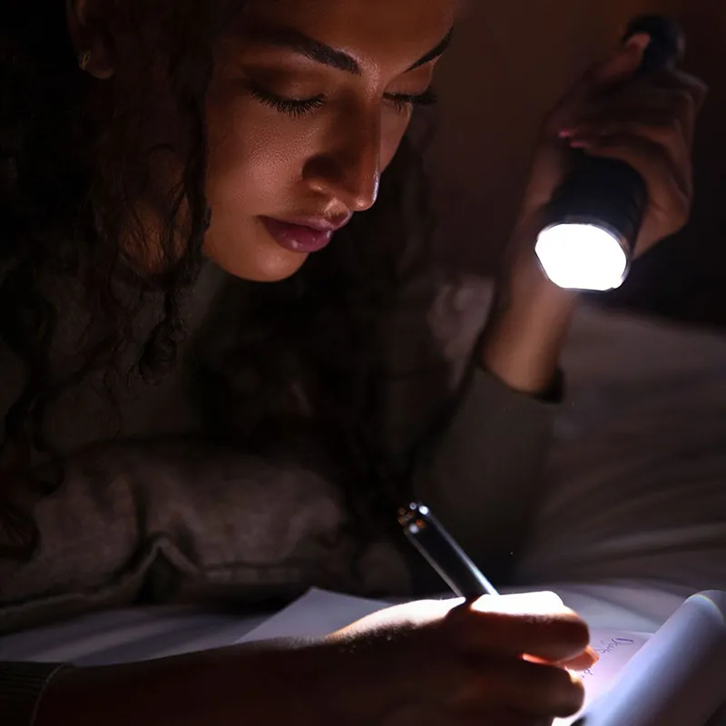 Lanterna LED 10W Aluminiu cu Incarcare USB Tip C