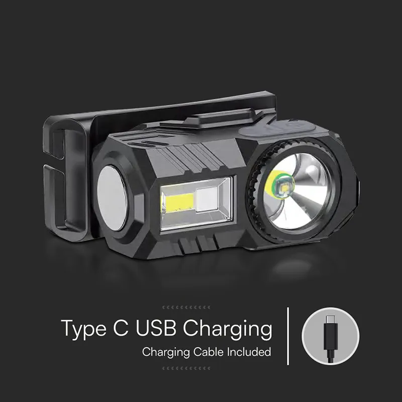 Frontala LED 3W + LED RGB IP43 cu Incarcare Tip C