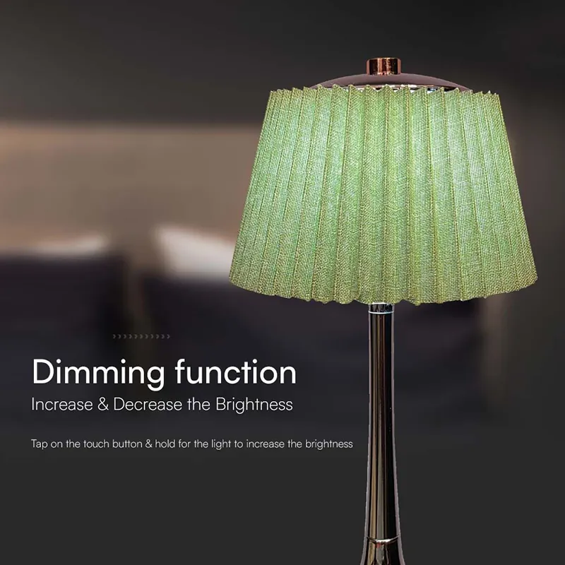 Lampa LED Masa 1.5W 3IN1 Dimabil - Verde/Crom