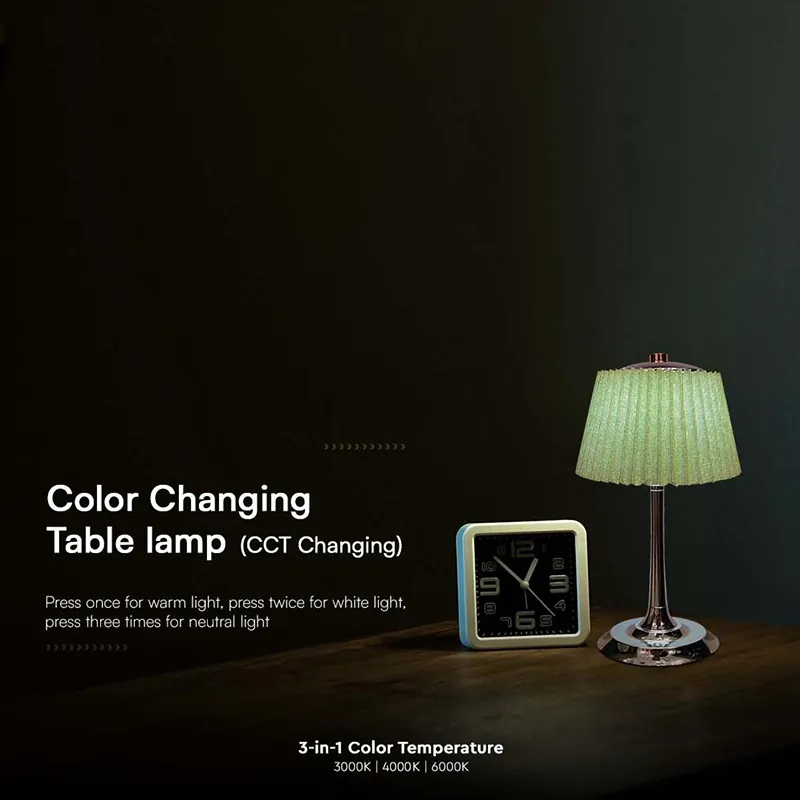 Lampa LED Masa 1.5W 3IN1 Dimabil - Verde/Crom