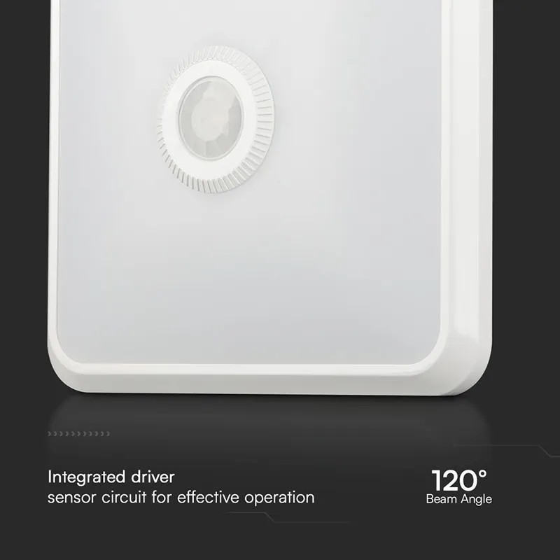 Plafoniera LED 12W IP20 Senzor de Miscare 3IN1 - Alb