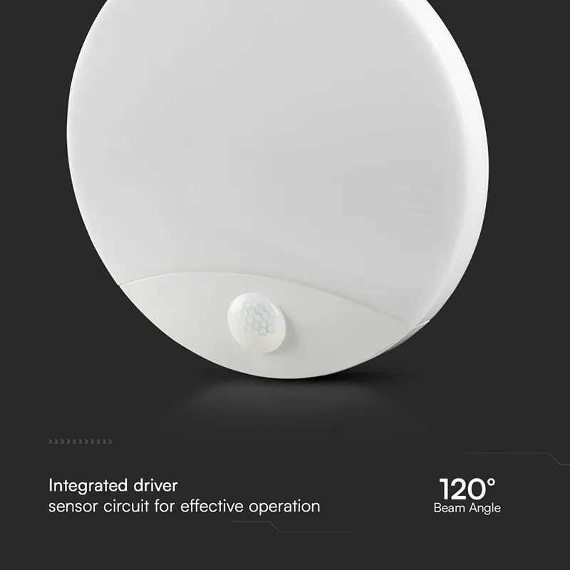 Plafoniera LED 15W IP20 Senzor de Miscare 3IN1 - Alb