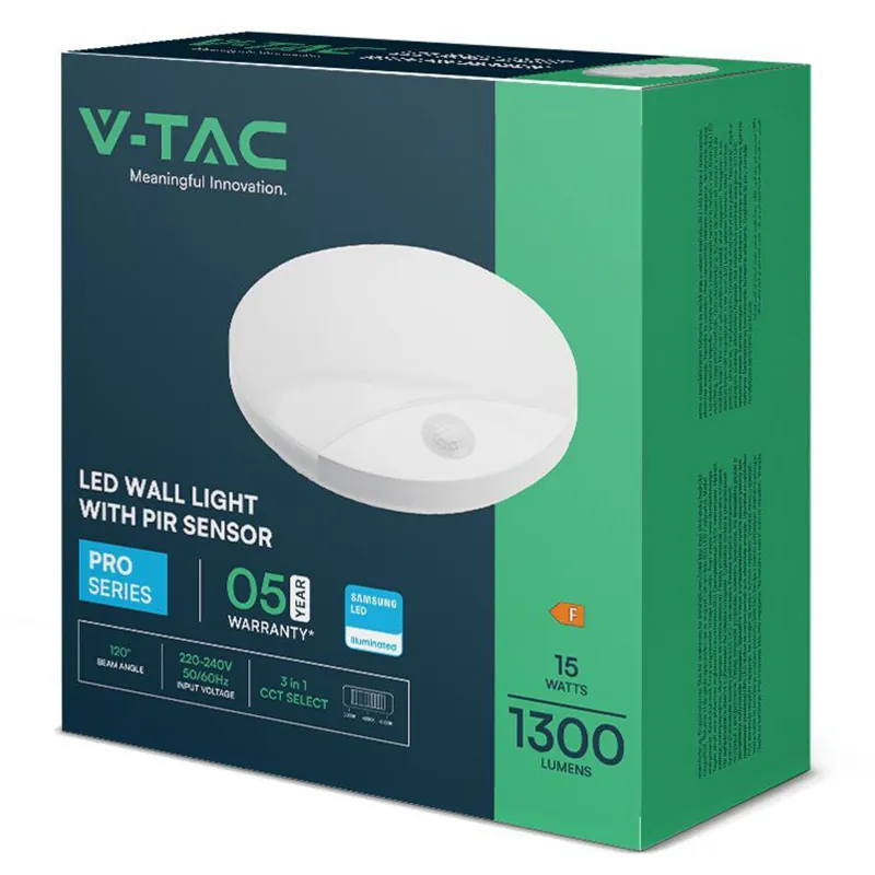 Plafoniera LED 15W IP20 Senzor de Miscare 3IN1 - Alb