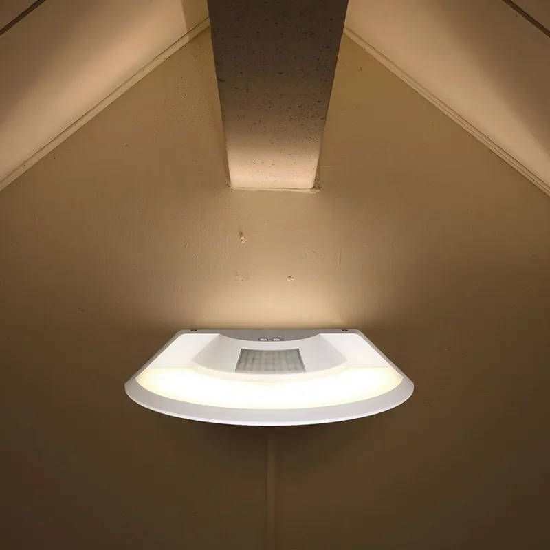 Lampa Perete LED 10W IP54 Senzor de Miscare 3IN1 - Alb