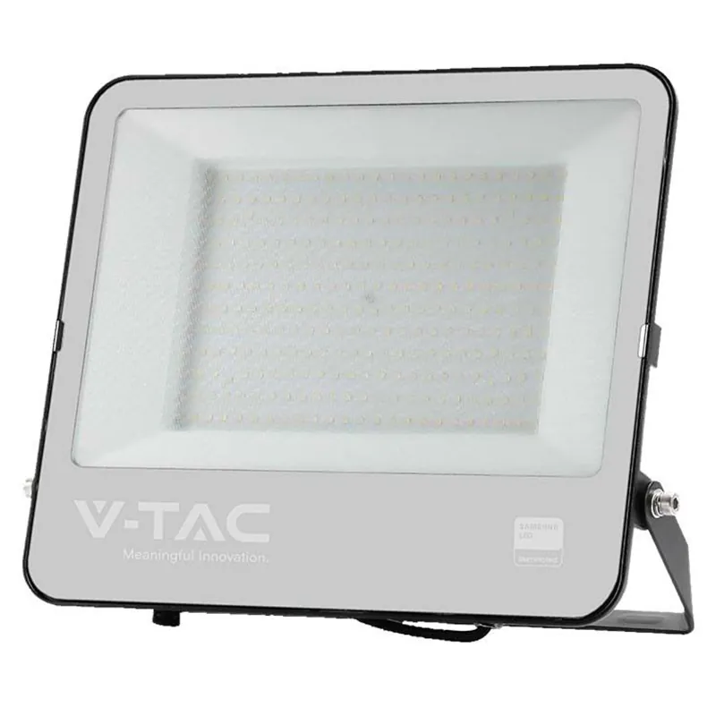 Reflector LED SMD 200W 6500K IP65 Cablu 1M Cip Samsung - Negru/Gri