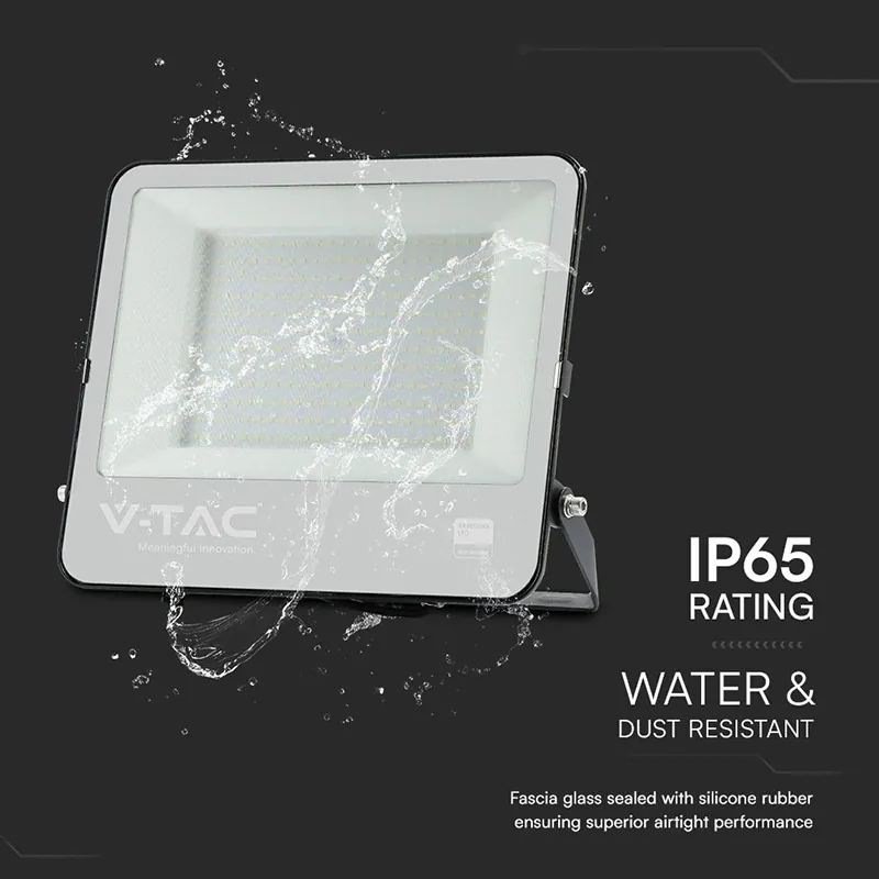 Reflector LED SMD 200W 6500K IP65 Cablu 1M Cip Samsung - Negru/Gri