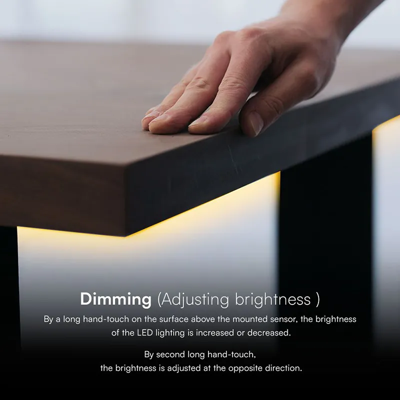 Senzor Smart Touch Dimabil pentru Banda LED - Alb