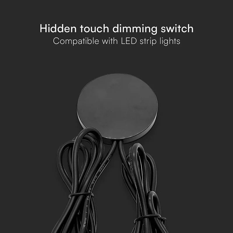 Senzor Smart Touch Dimabil pentru Banda LED - Negru