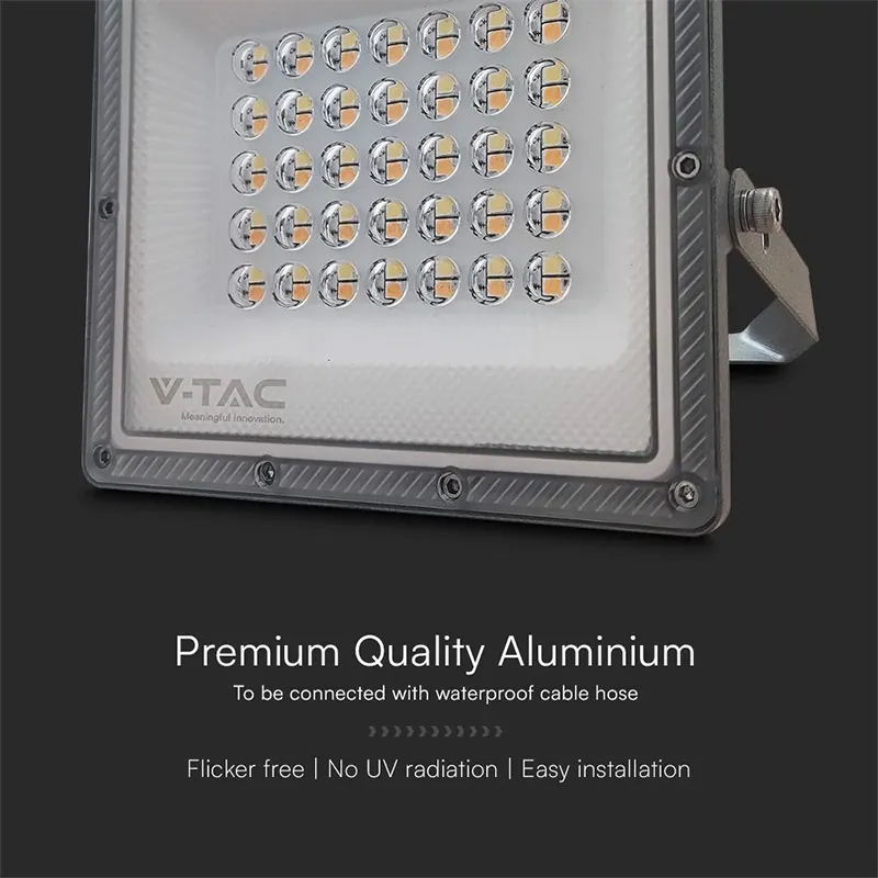 Reflector LED SMD 30W 3IN1 IP65 Cablu - Gri