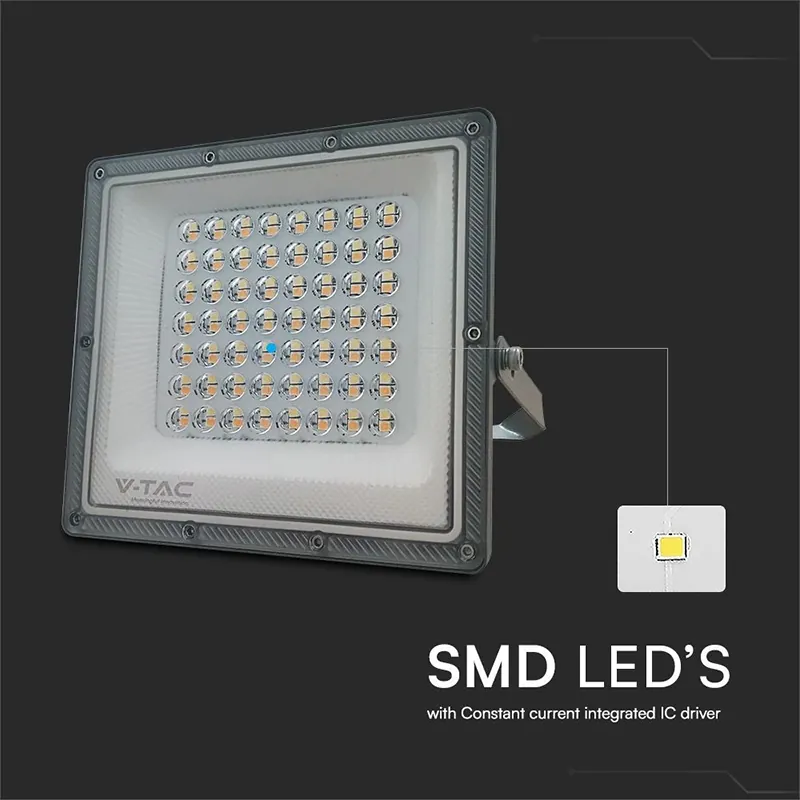 Reflector LED SMD 50W 3IN1 IP65 Cablu - Gri