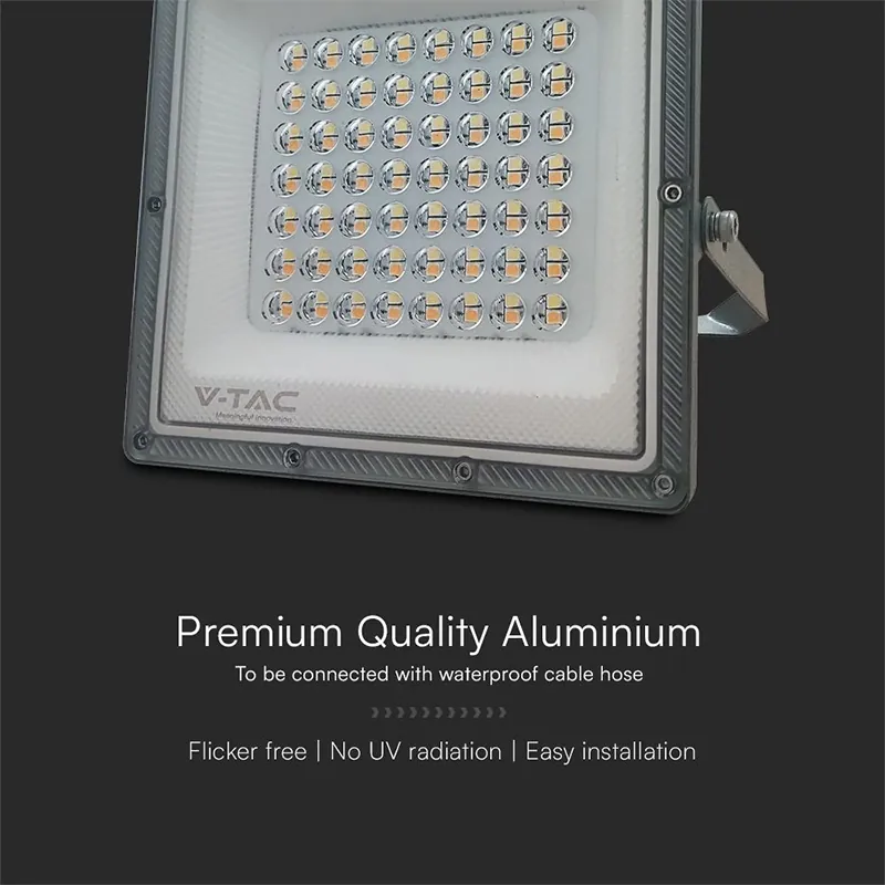 Reflector LED SMD 50W 3IN1 IP65 Cablu - Gri