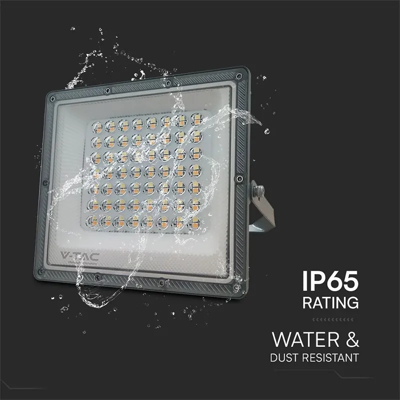 Reflector LED SMD 50W 3IN1 IP65 Cablu - Gri