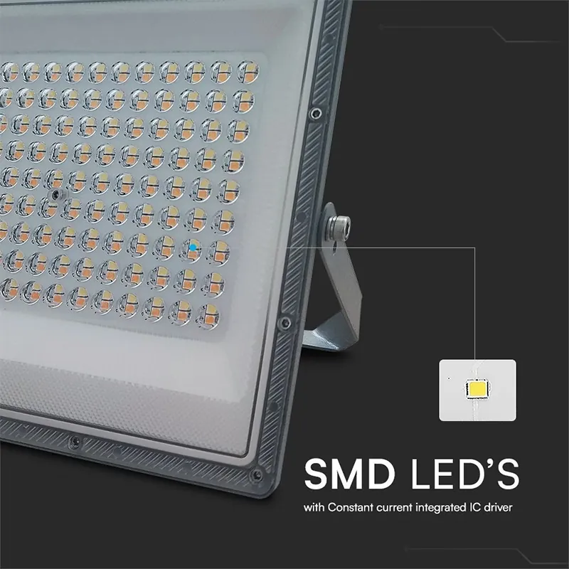 Reflector LED SMD 100W 3IN1 IP65 Cablu - Gri
