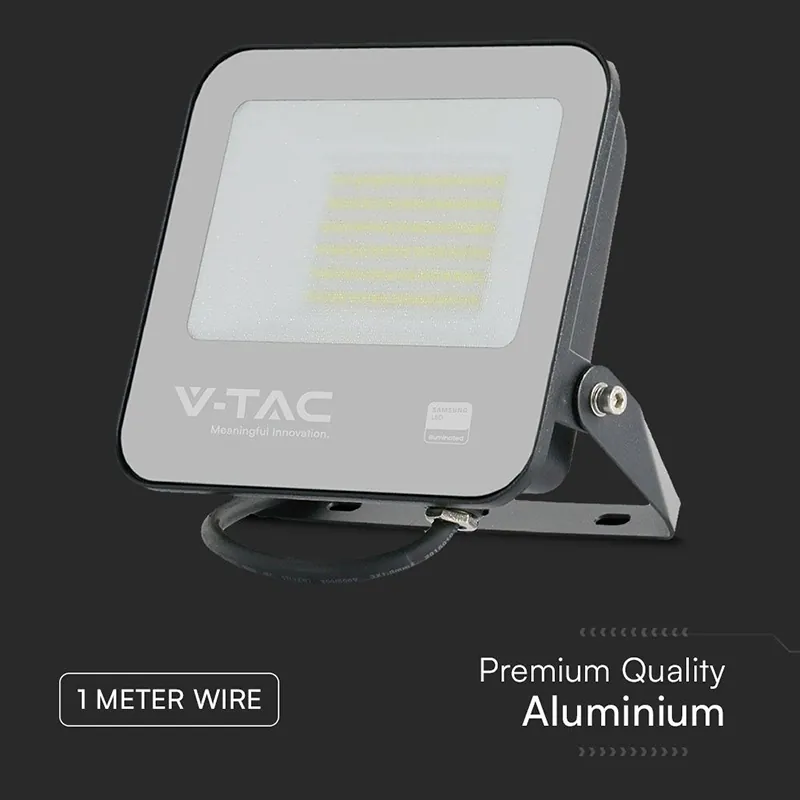 Reflector LED SMD 50W 4000K IP65 Cip Samsung - Negru/Gri
