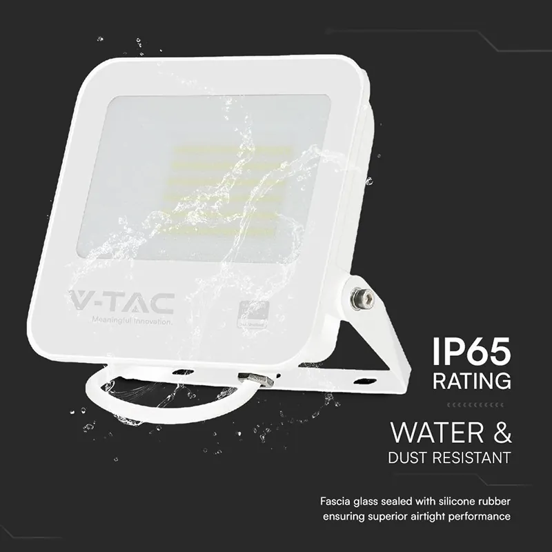 Reflector LED SMD 50W 6500K IP65 Ci Psamsung - Alb/Gri