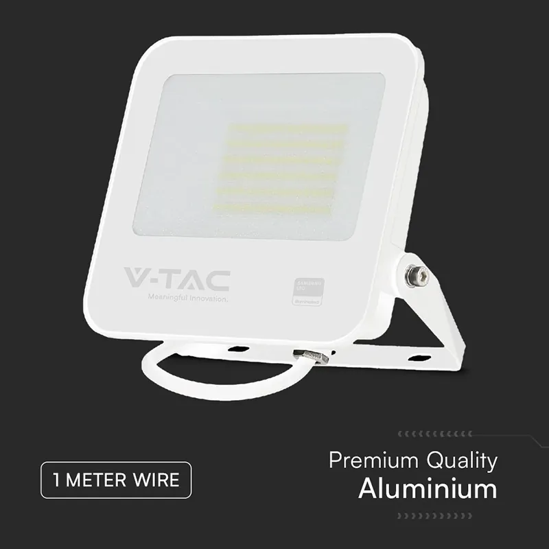 Reflector LED SMD 50W 6500K IP65 Ci Psamsung - Alb/Gri