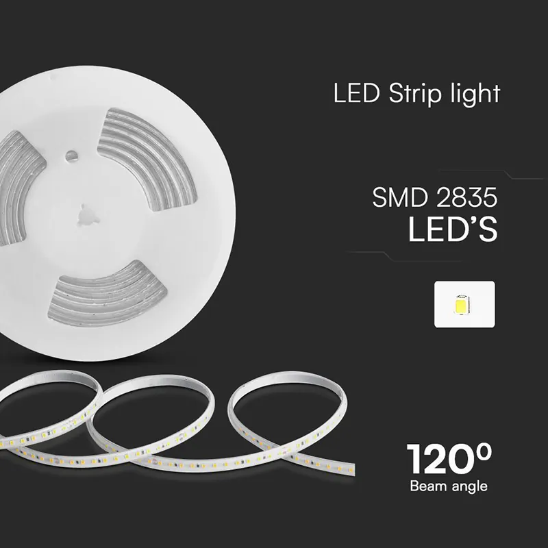 Banda LED SMD 2835 10.5W/M 220-240V IP65 Albastru Rola 10M