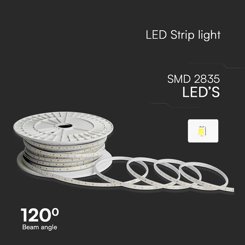 Banda LED SMD 2835 10.5W/M 220-240V IP65 Rosu Rola 50M