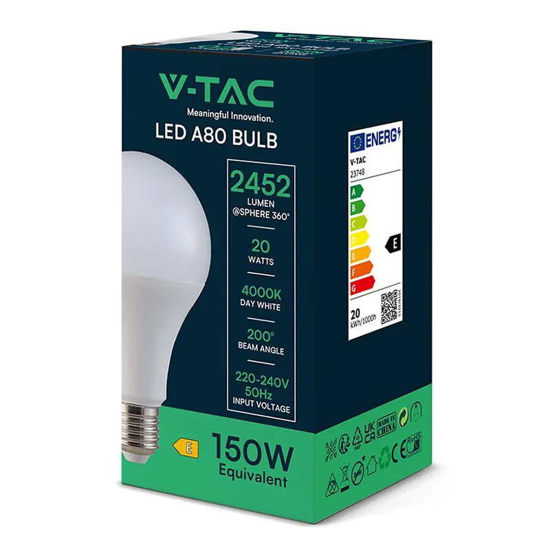 Bec LED A80 E27 20W 4000K Alb Neutru