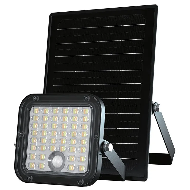 Reflector cu Incarcare Solara 10W 1500LM 4000+6400K - Negru