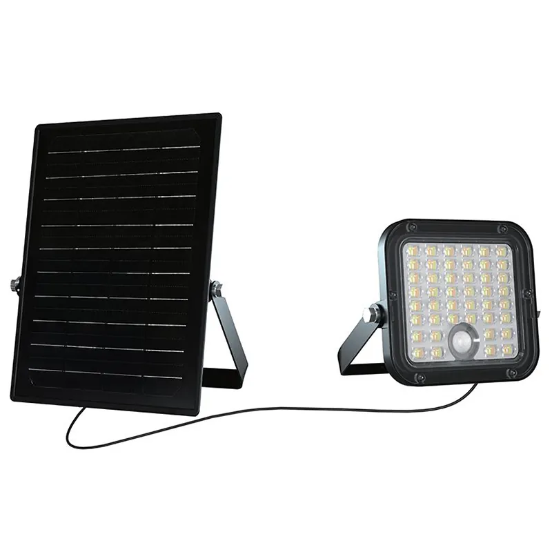 Reflector cu Incarcare Solara 10W 1500LM 4000+6400K - Negru