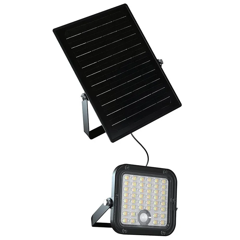 Reflector cu Incarcare Solara 10W 1500LM 4000+6400K - Negru
