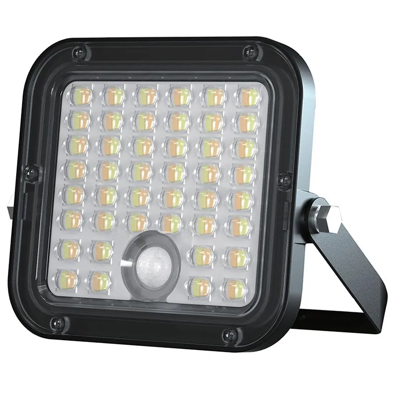 Reflector cu Incarcare Solara 10W 1500LM 4000+6400K - Negru