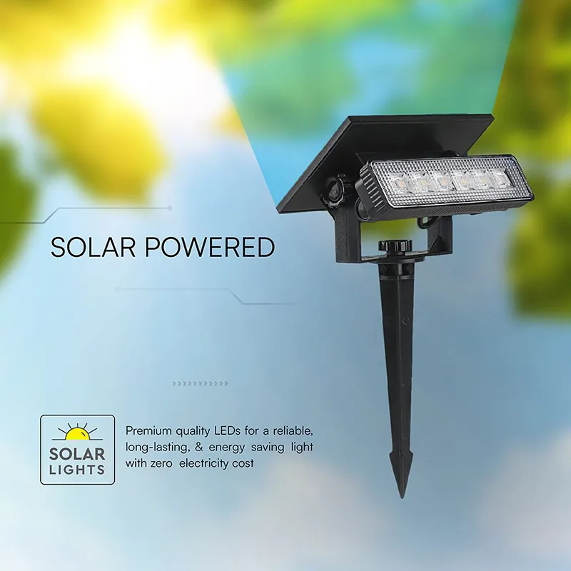 Lampa LED Solara 0.9W 3000K 2IN1 Montaj Perete + Tarus Gradina IP65