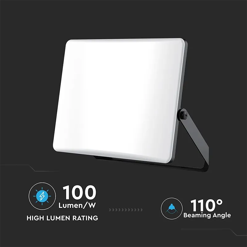 Reflector LED SMD 100W 3IN1 IP65 Cablu Negru