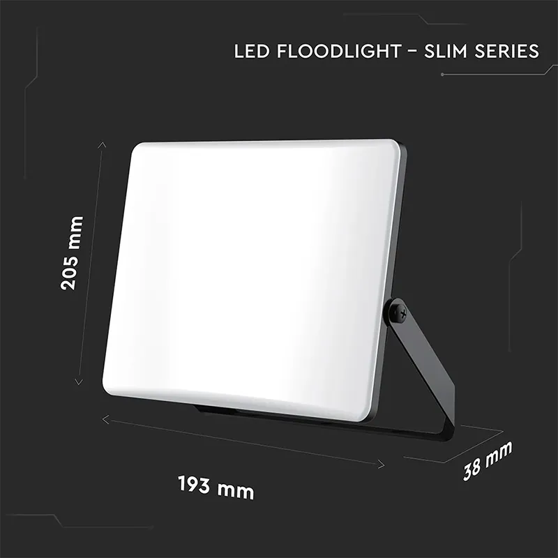 Reflector LED SMD 50W 3IN1 IP65 Cablu - Negru